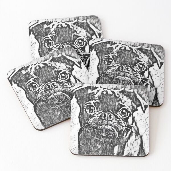 Item preview, Pencil Realistic Portrait Puppy Pug Life Art designed and sold by TheWildFlix.