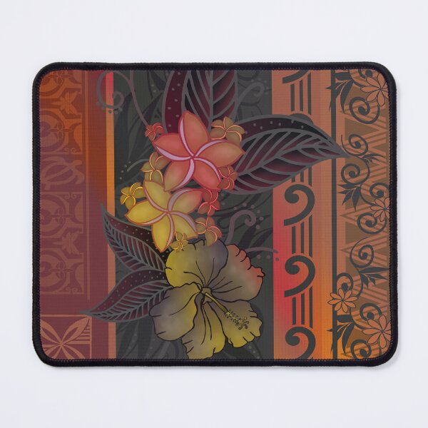 Item preview, Vintage Samoan Tapa Art Tropical Floral Tapa Board designed and sold by sunnthreads.