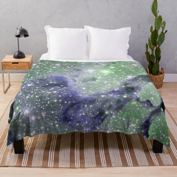 Item preview, Eagle Nebula Pillars of Creation Sage Green Periwinkle Blue designed and sold by 2sweetsDesign.