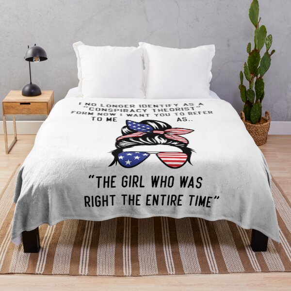 Item preview, I No Longer Identify As A Conspiracy Theorist Form Now I Want You To Refer To Me As The Girl Who Was Right The Entire Time designed and sold by Cute Shark.