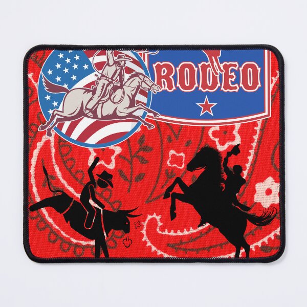 Item preview, Rodeo bandana if ever I saw one designed and sold by rocklegends99.