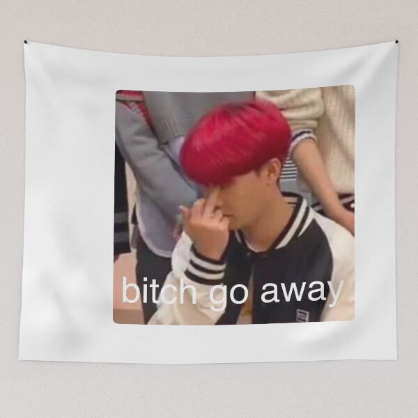 Item preview, J-Hope Relatable Middle Finger Meme designed and sold by mrsbangtan.