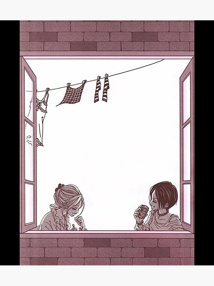 "Nana Osaki And Nana Komatsu In Apartment 707 Spread Sticker" Poster