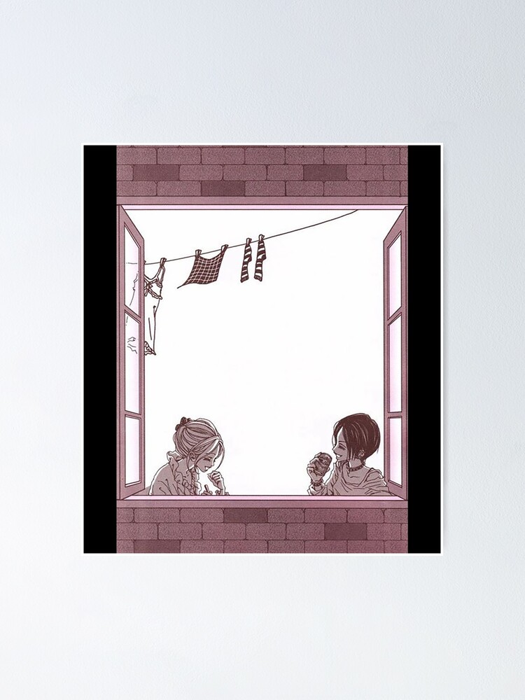 "Nana Osaki And Nana Komatsu In Apartment 707 Spread Sticker" Poster