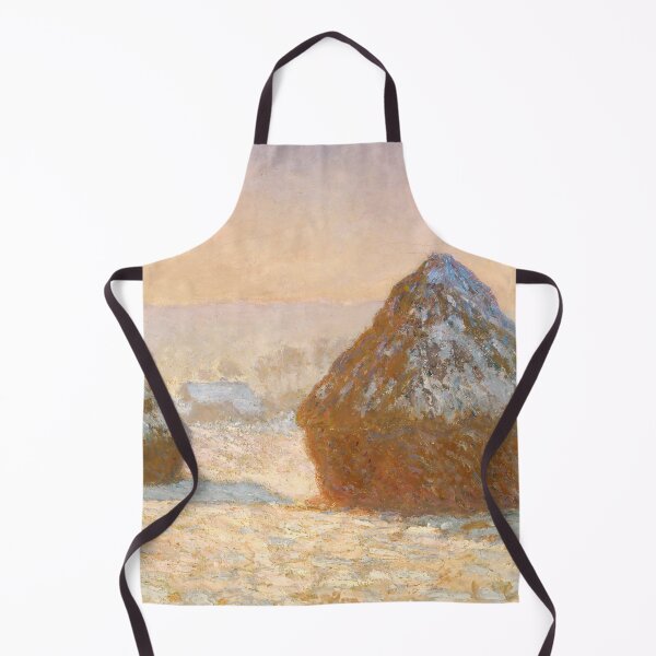 Item preview, Wheatstacks, Snow Effect, Morning by Claude Monet designed and sold by VintageArchive.