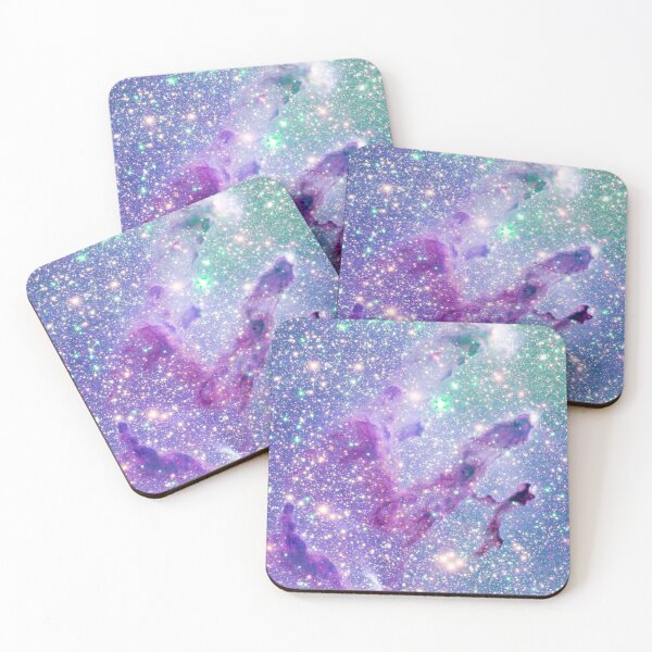 Item preview, Eagle Nebula Pillars of Creation Orchid Purple Periwinkle Seafoam Mint designed and sold by 2sweetsDesign.