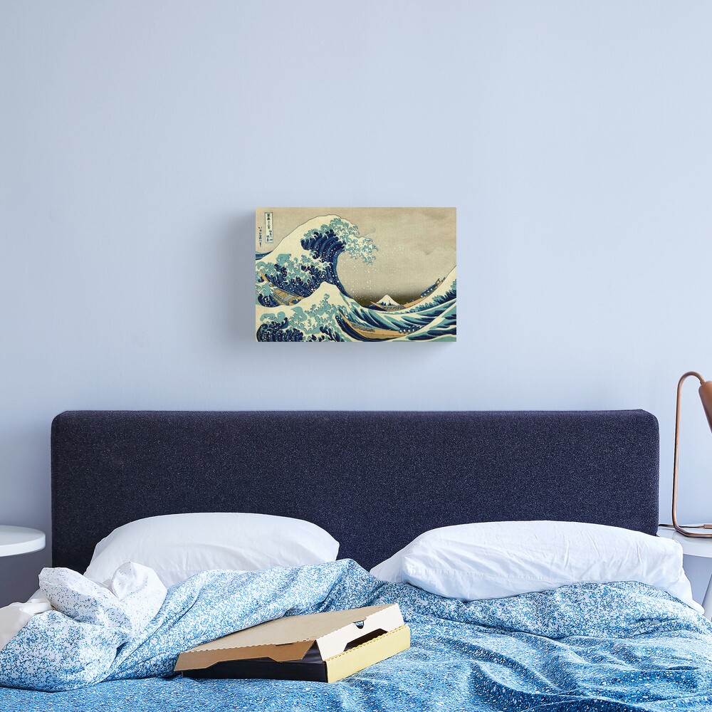 Hokusai, The Great Wave off Kanagawa, Japan, Japanese, Wood block, print. Canvas Print