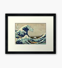 Hokusai, The Great Wave off Kanagawa, Japan, Japanese, Wood block, print Framed Print