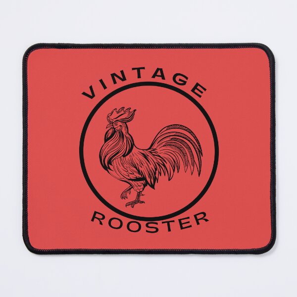 Item preview, Black and White Vintage Rooster, Rooster Cock, Rooster Chicken designed and sold by TheCatmeow2000.