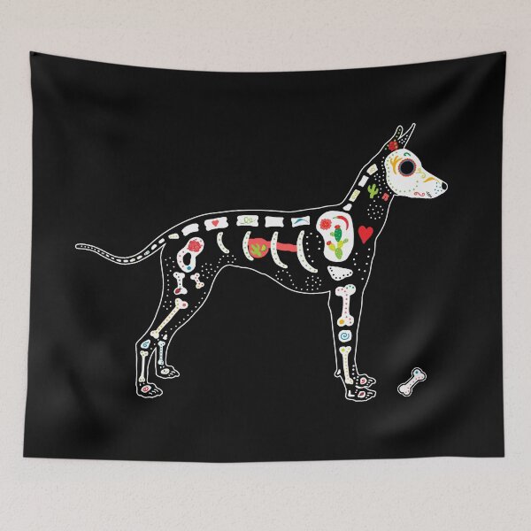 Item preview, Xoloitzcuintli Dog on Black Fleece Throw Blanket designed and sold by Nola Lee Kelsey.