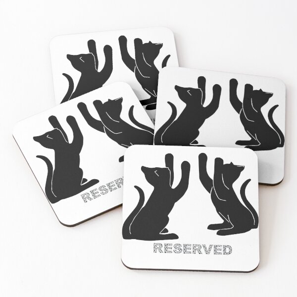 Item preview, Reserved cat mat design designed and sold by TipTopTapo.