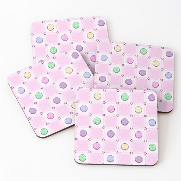 Item preview, Gamer Pastel Pink Purple Pixel Art Controller Button Pattern designed and sold by JessicaAmber.