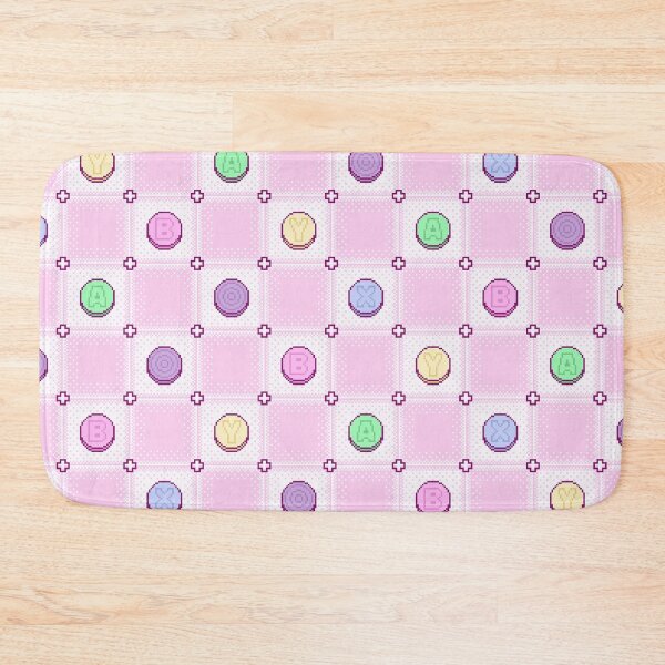 Item preview, Gamer Pastel Pink Purple Pixel Art Controller Button Pattern designed and sold by JessicaAmber.