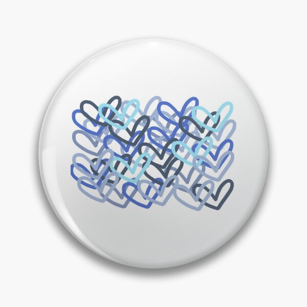 Item preview, Blue Preppy heart abstract designed and sold by mollsdesignss.