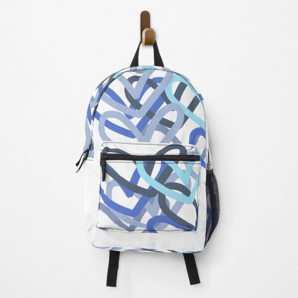 Item preview, Blue Preppy heart abstract designed and sold by mollsdesignss.