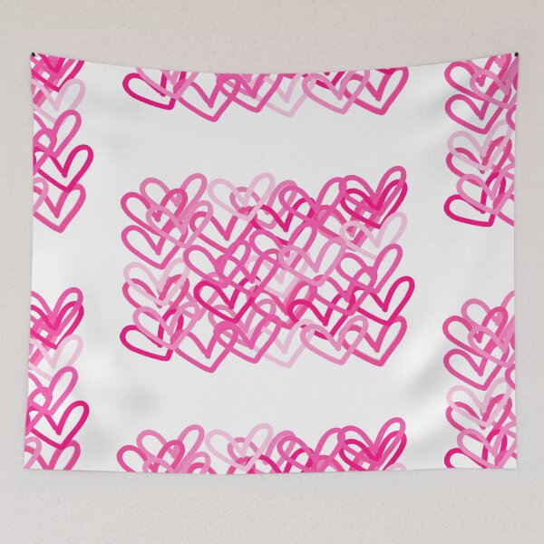 Item preview, Pink Preppy heart abstract designed and sold by mollsdesignss.