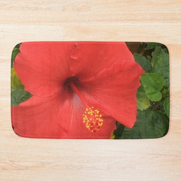 Item preview, Pretty Red Hawaiian Hibiscus Flower in Green Garden designed and sold by jays-artworks.