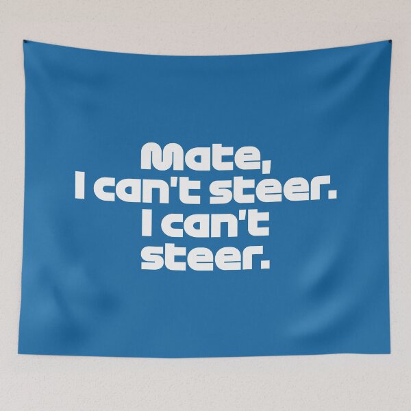 Item preview, VER. Mate I Can't Steer - Best Team Radio Miami GP 2022 Season (White/Blue BG) designed and sold by FilipeFerreira.