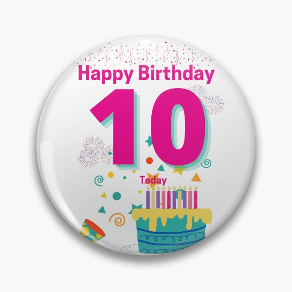 Item preview, Happy Birthday - 10 Today designed and sold by RiadMannan.