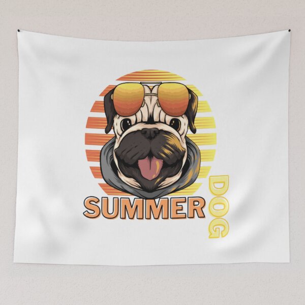 Item preview, A Dog with Summer Glasses meme, summer dog facts, keep your dog cool in summer designed and sold by Nicedeco.
