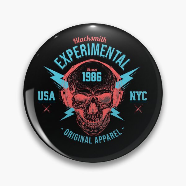 Item preview, Blacksmith experimental original apparel-since 1986-USA-NYC-skull-skull design-skull and bone designed and sold by PacePoint.