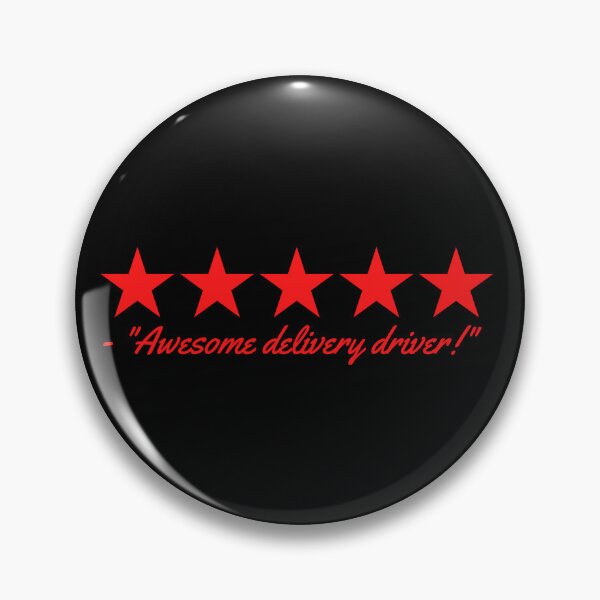 Item preview, 5 Star Amazing Delivery Driver Red Font | Driver Service Appreciation designed and sold by deliverylife.