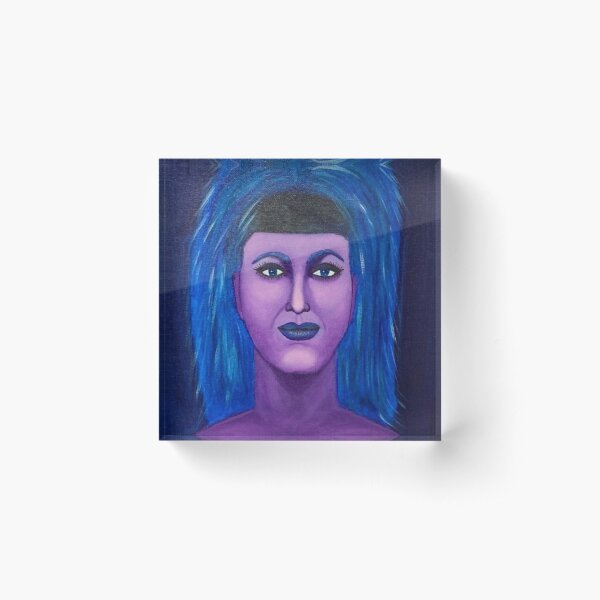 She Came From Planet Claire Acrylic Block