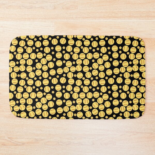 Item preview, Softballs on Black designed and sold by RepeatCandy.
