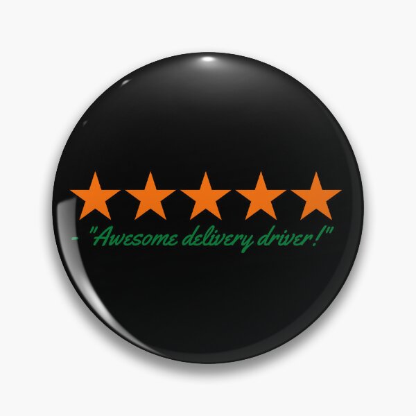 Item preview,  5 Star Amazing Delivery Driver Orange x Green Font | Driver Service Appreciation designed and sold by deliverylife.