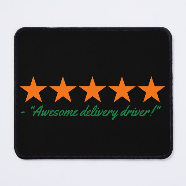 Item preview,  5 Star Amazing Delivery Driver Orange x Green Font | Driver Service Appreciation designed and sold by deliverylife.