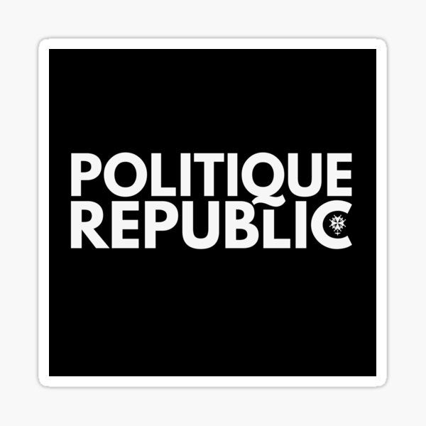 Politique Republic Logo Sticker