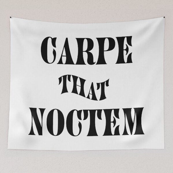 Item preview, Carpe That Noctem (Black) designed and sold by NoSaysLion.
