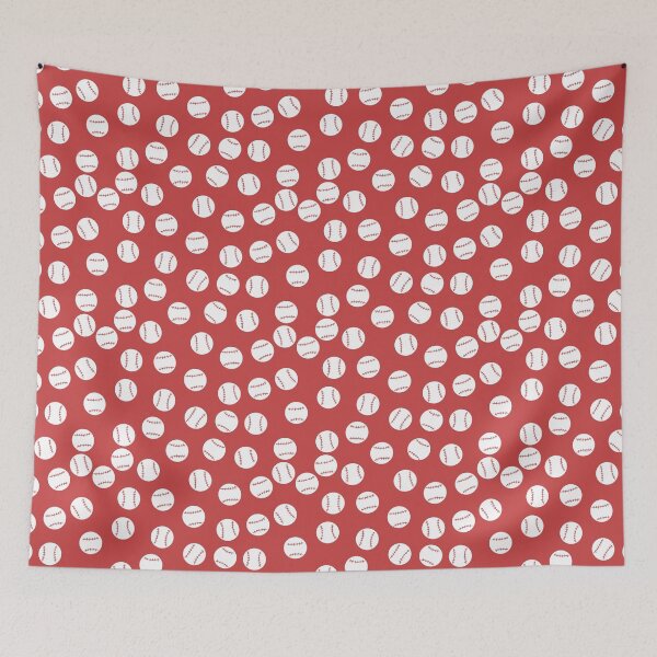 Item preview, Baseball on Red designed and sold by RepeatCandy.