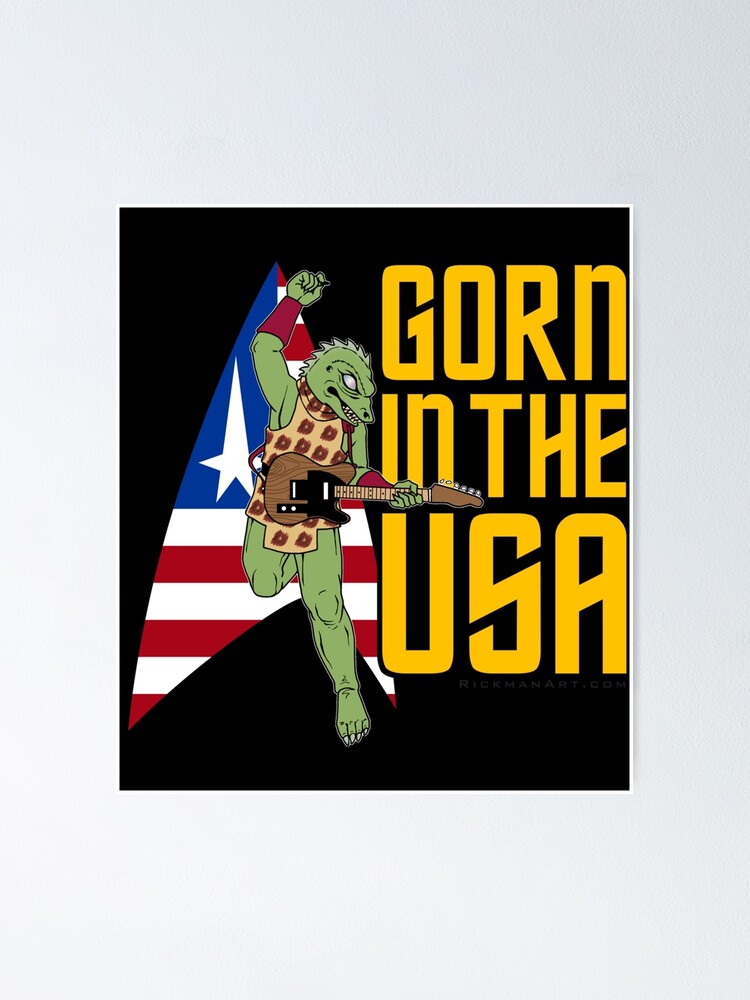 Gorn In The Usa Sticker Poster For Sale By Nievd2cd18 Redbubble