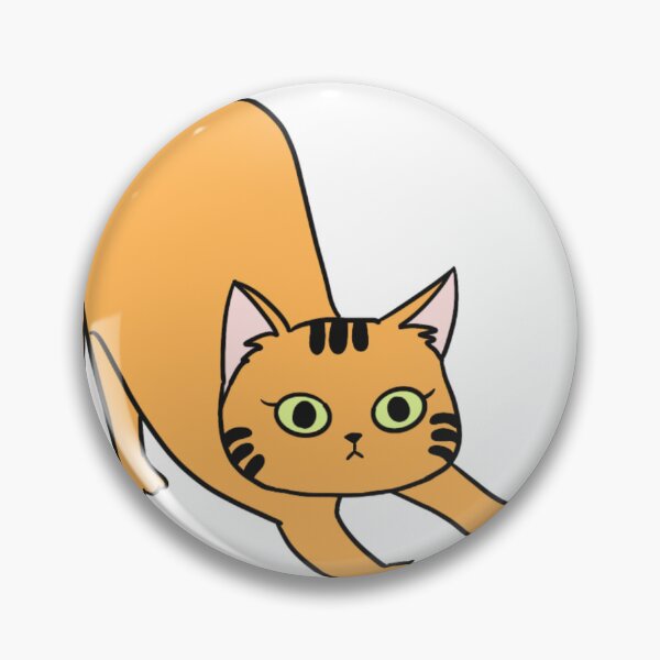 Artikelvorschau, Orange getigerte Katze, die sich ausdehnt entworfen und verkauft von Minimelon99.