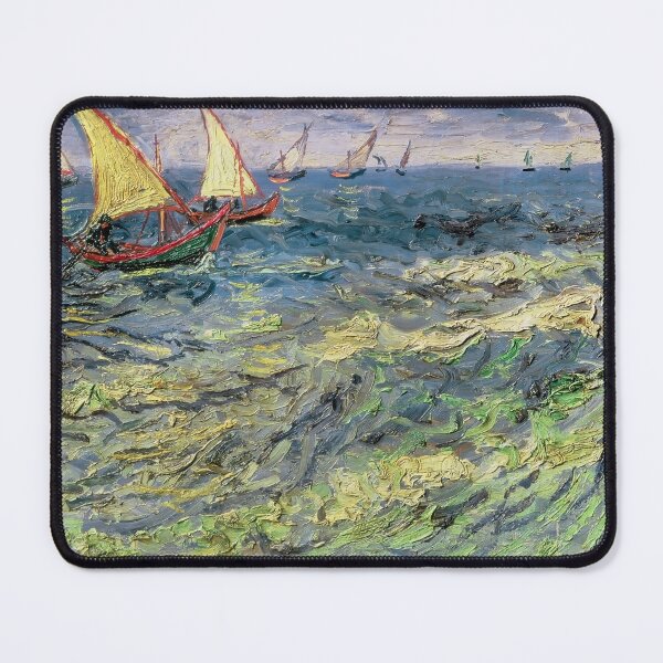Item preview, Fishing Boats at Saintes-Maries by Vincent van Gogh designed and sold by VintageArchive.