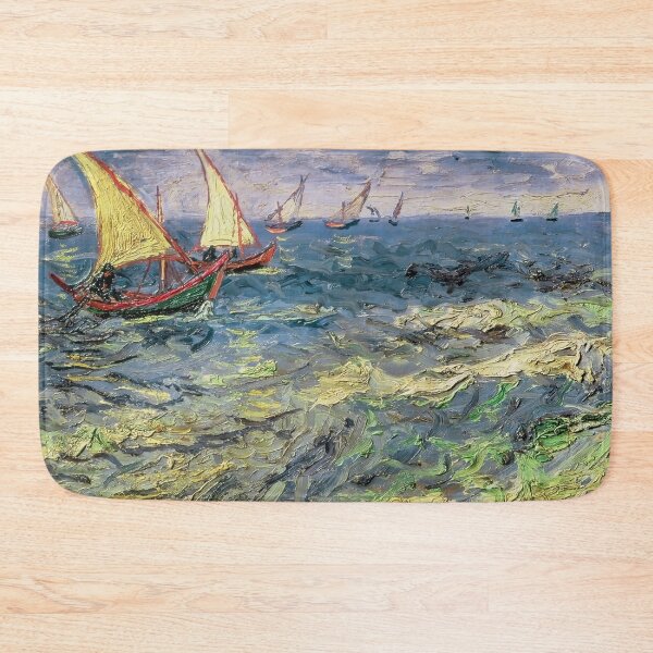 Item preview, Fishing Boats at Saintes-Maries by Vincent van Gogh designed and sold by VintageArchive.