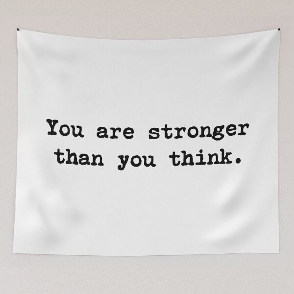 Item preview, You Are Stronger Than You Think Motivational Quote To Keep Going designed and sold by allysmar.