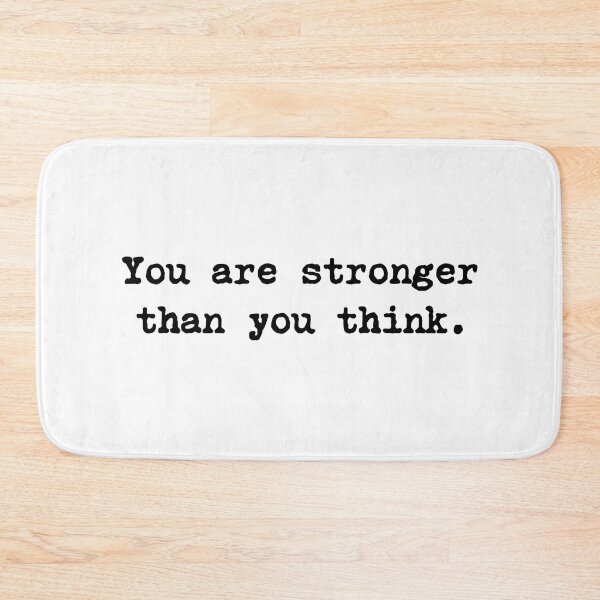 Item preview, You Are Stronger Than You Think Motivational Quote To Keep Going designed and sold by allysmar.