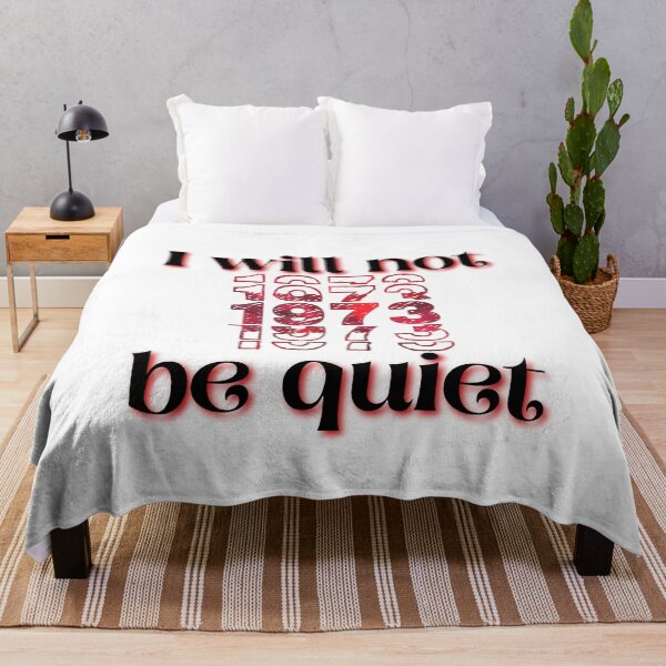Item preview, I will not be quiet 1973 bold black and red version 2 designed and sold by Zevy-Darling.