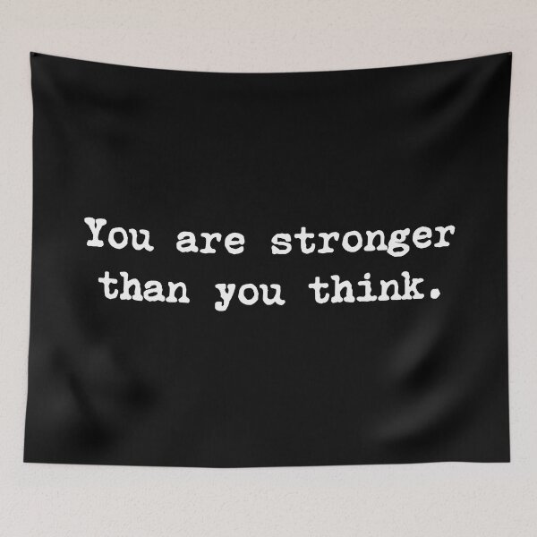 Item preview, You Are Stronger Than You Think Motivational Quote To Keep Going designed and sold by allysmar.