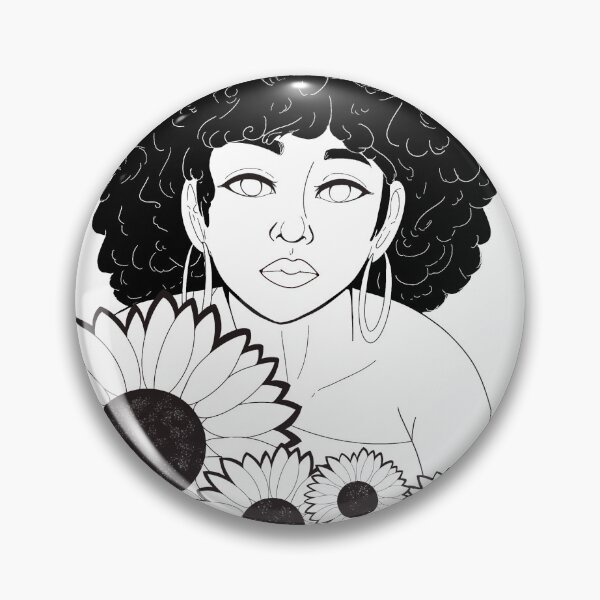 Item preview, Sunflower b/w designed and sold by CosmicStormsss.