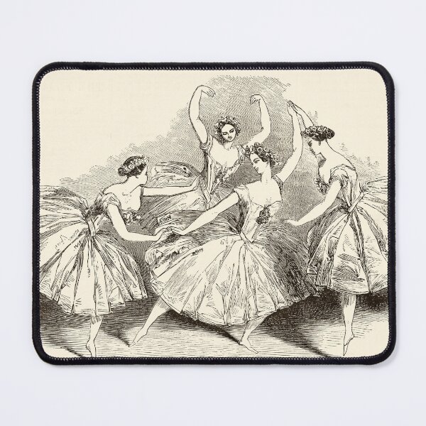 Item preview, 1845 Wood Engraving Print of Female Ballet Dancers designed and sold by VintageArchive.