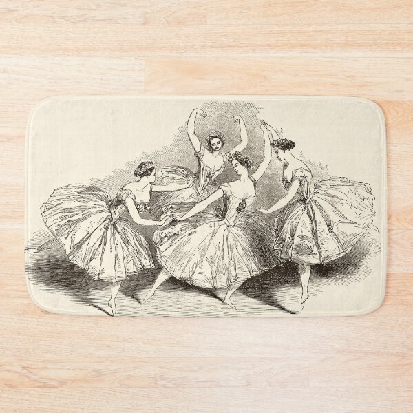 Item preview, 1845 Wood Engraving Print of Female Ballet Dancers designed and sold by VintageArchive.