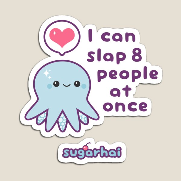Funny Slapping Octopus Magnet