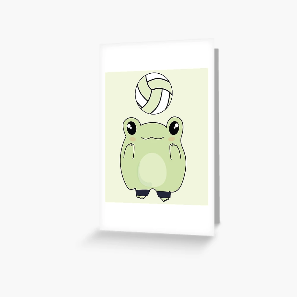 Kawaii Frog Loves Volleyball Pin for Sale by Good-Find