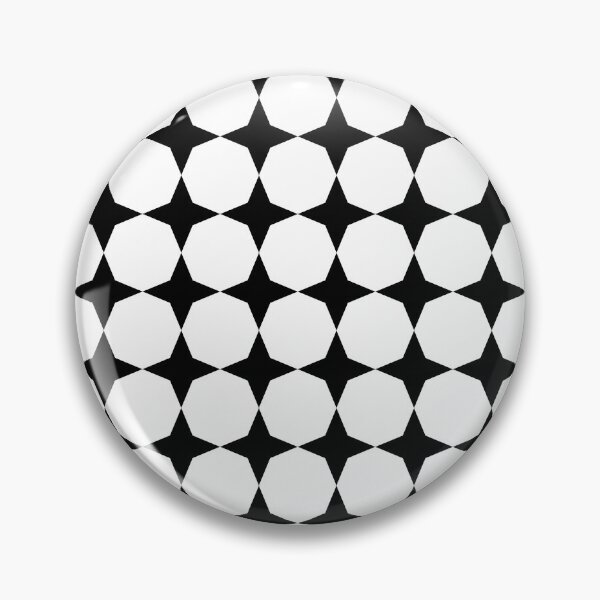 Item preview, White Octagons on Black designed and sold by Shapes-Mania.
