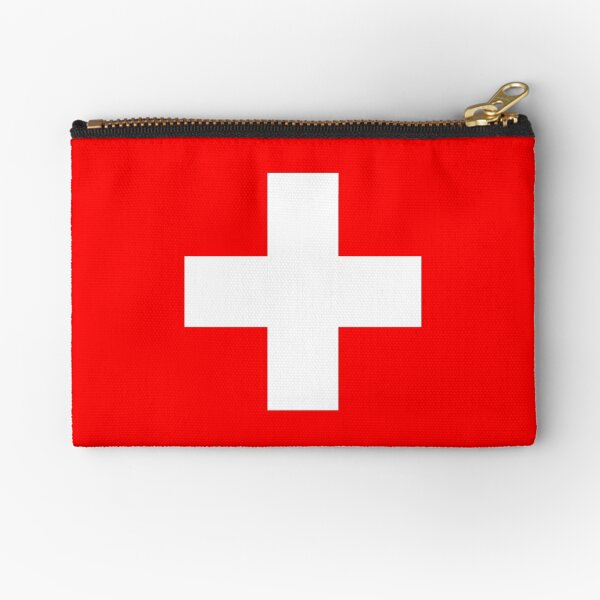 CRUZ BLANCA. En ROJO. Suizo. Suiza. Bandera Suiza, Bandera de Suiza, Cruz Blanca, Confederación Suiza. Bolsos de mano