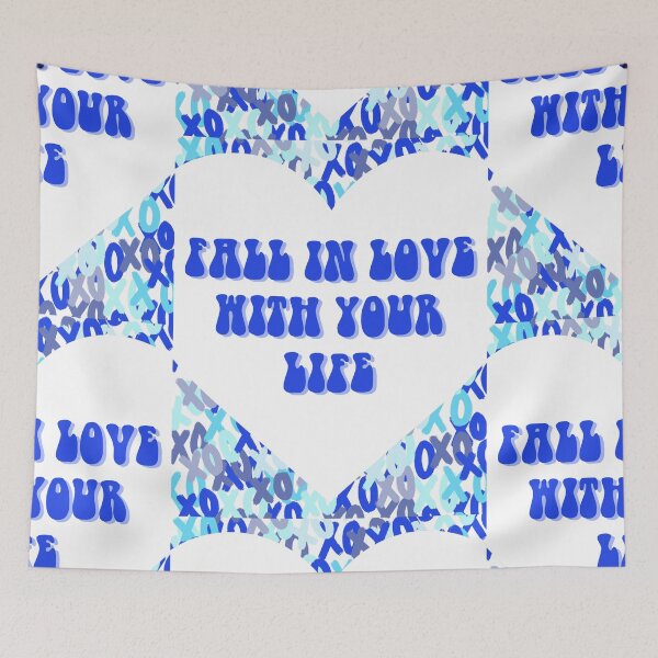 Item preview, XOXO Fall in love with your life heart designed and sold by mollsdesignss.