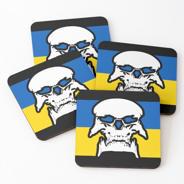 Item preview, Flag of Ukraine with skull designed and sold by Shahan Keuork.